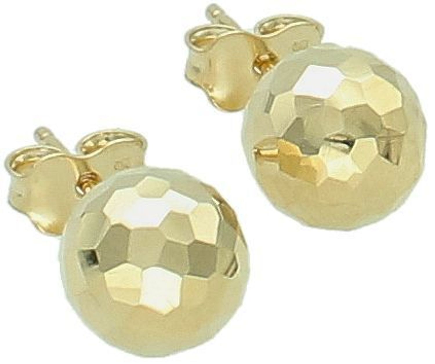 Kolczyki złote kulki grawerowane pr 585, DIA-KLC-10898-585 8mm. Stylowe kolczyki wykonane ze złota próby 585. Kolczyki mają okrągły kształt, ozdobione grawerem. Kolczyki to ponadczasowa biżuteri.jpg